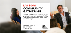 MS SDM Community Gathering – March 20, 2023