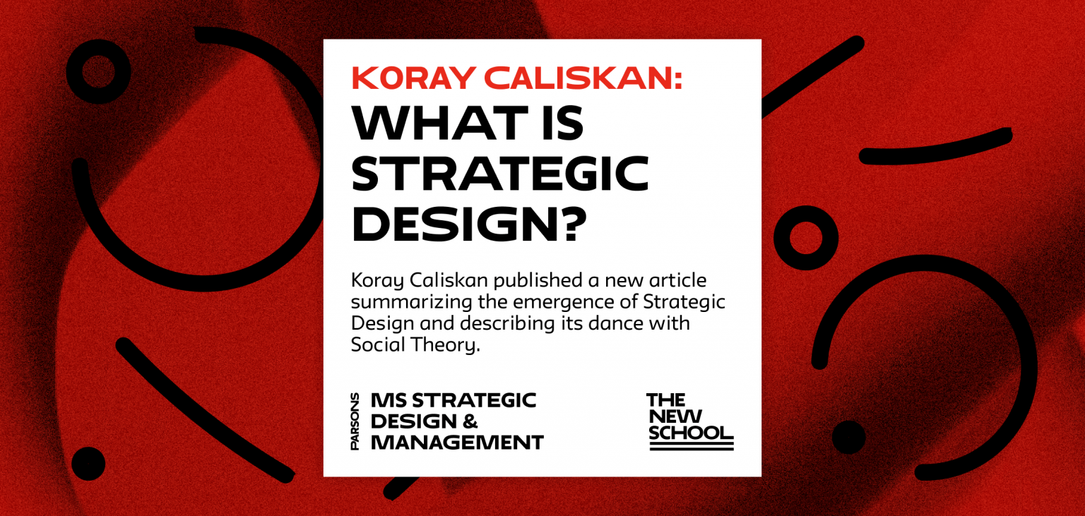 MS SDM Koray Caliskan What Is Strategic Design? Social Theory and