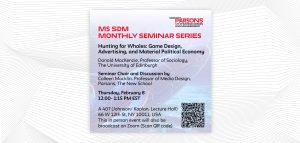 MS-SDM Monthly Seminar Hunting for Whales: Game Design, Advertising, and Material Political Economy