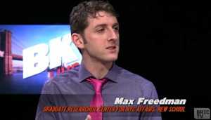 Design and Urban Ecologies Student Max Freedman Discusses School Segregation in Brooklyn for BRIC TV