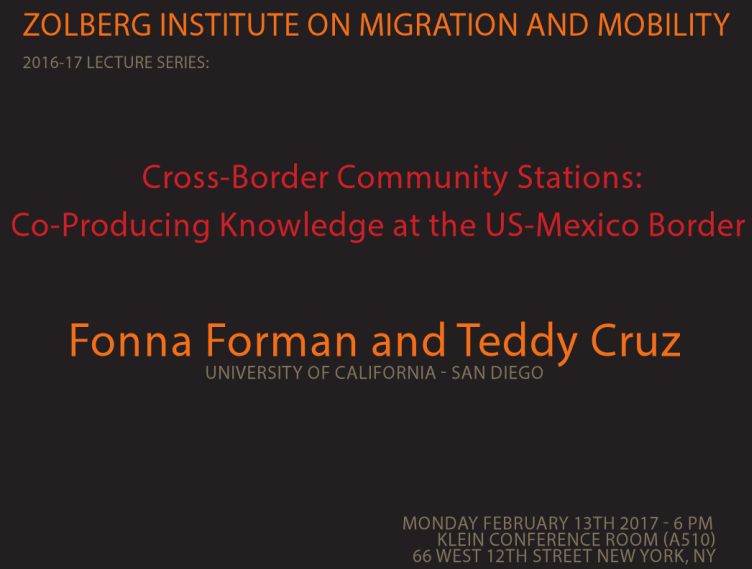 Zolberg Institute Lecture Series 2016 17 Presents Fonna Forman