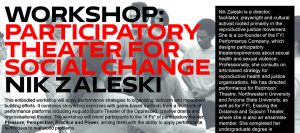 Participatory Theater for Social Change with Nik Zaleski